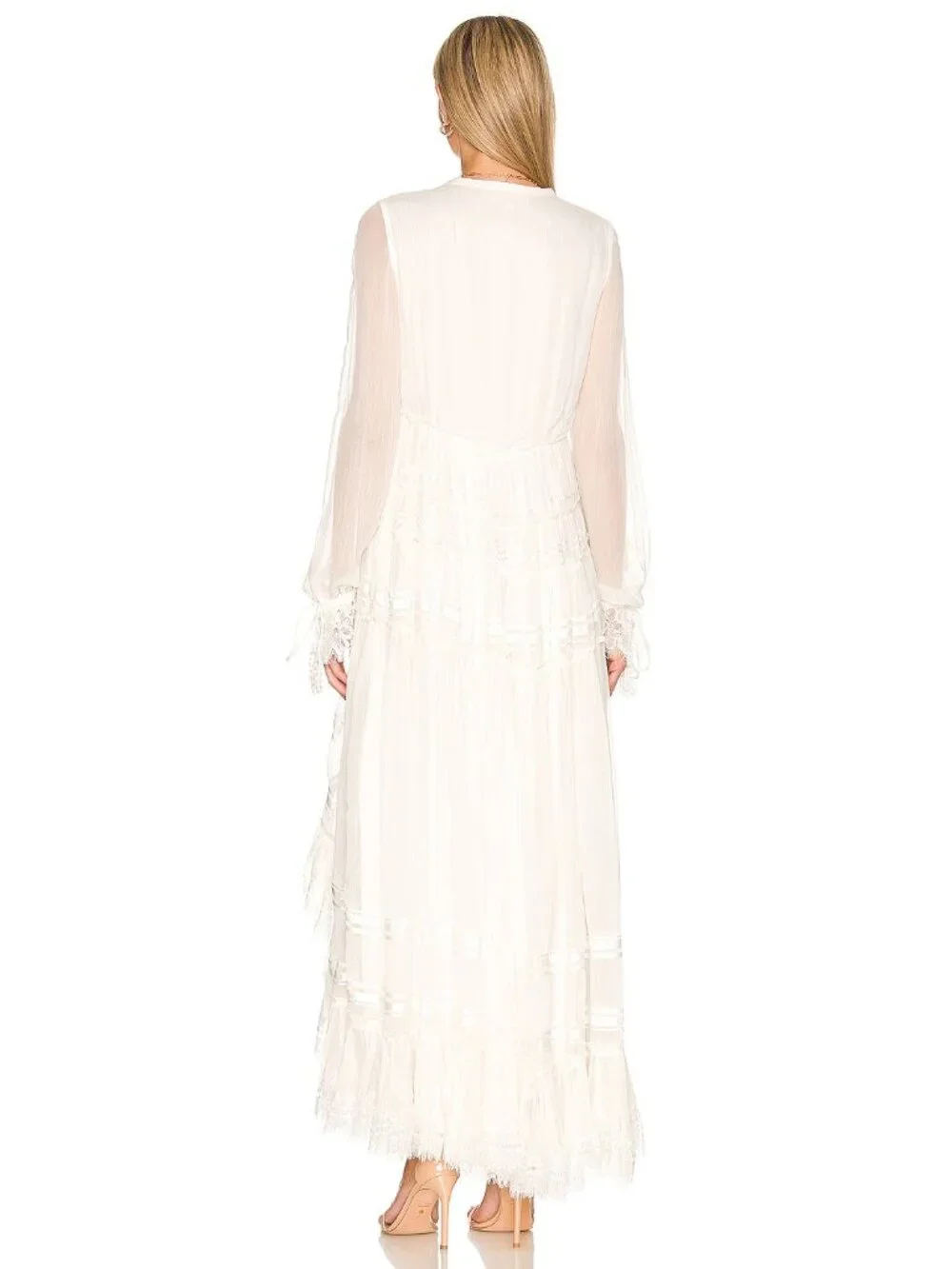 ROCOCO SAND High Low Long Dress in White - Picture 3 of 3